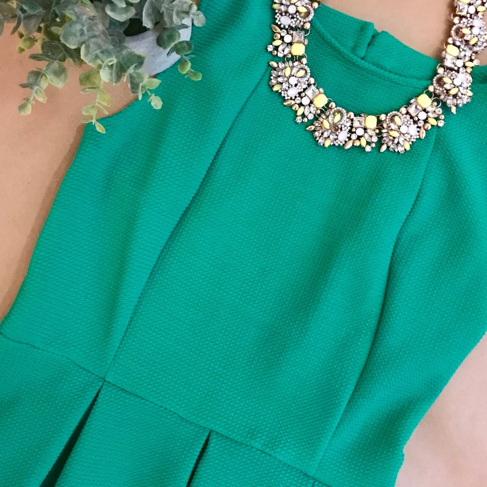 Green Xhilaration Open Back Dress